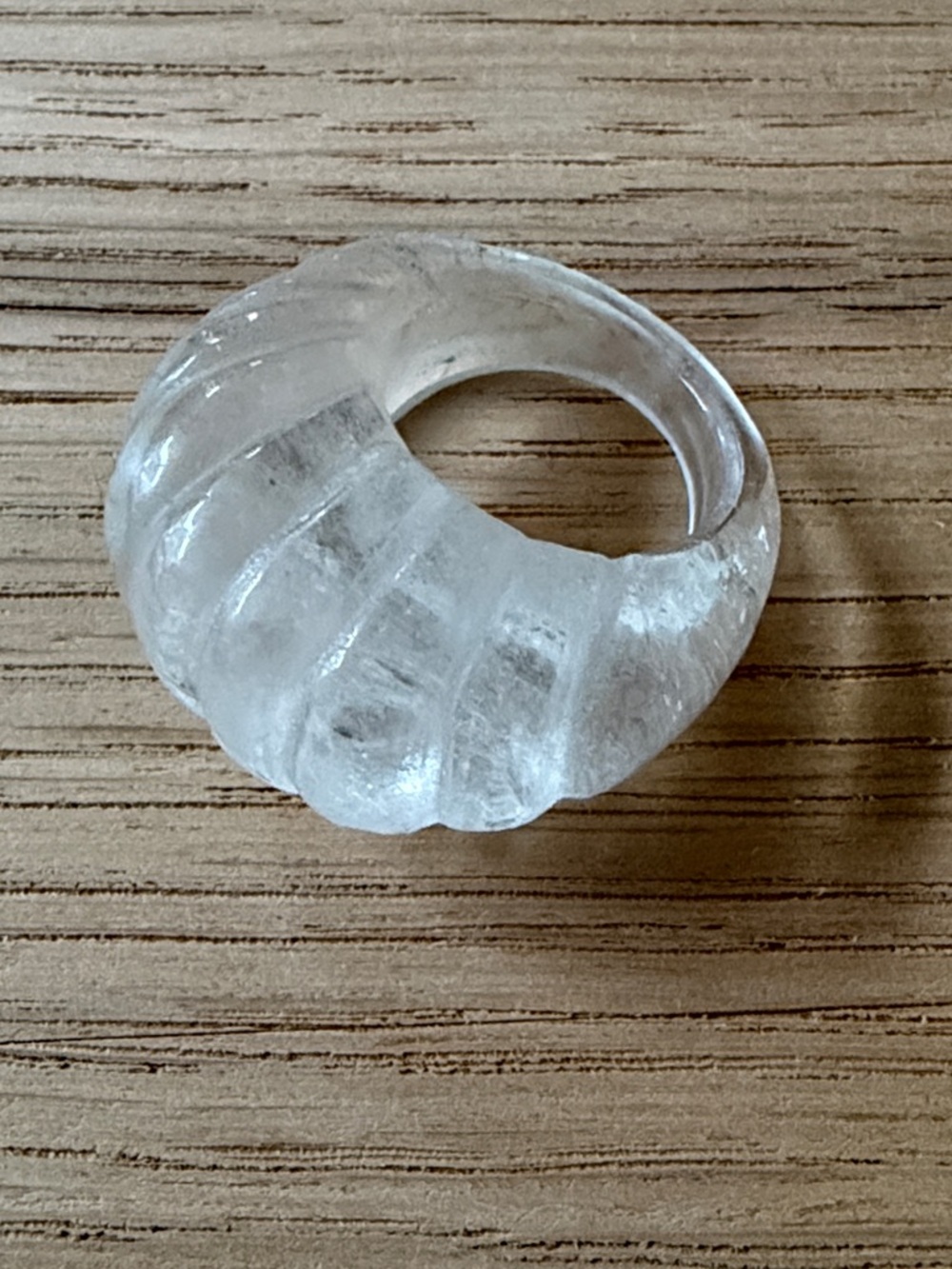 Sophie Buhai Transparent Quartz Shell Ring by Sophie Buhai - Picture 2 of 4